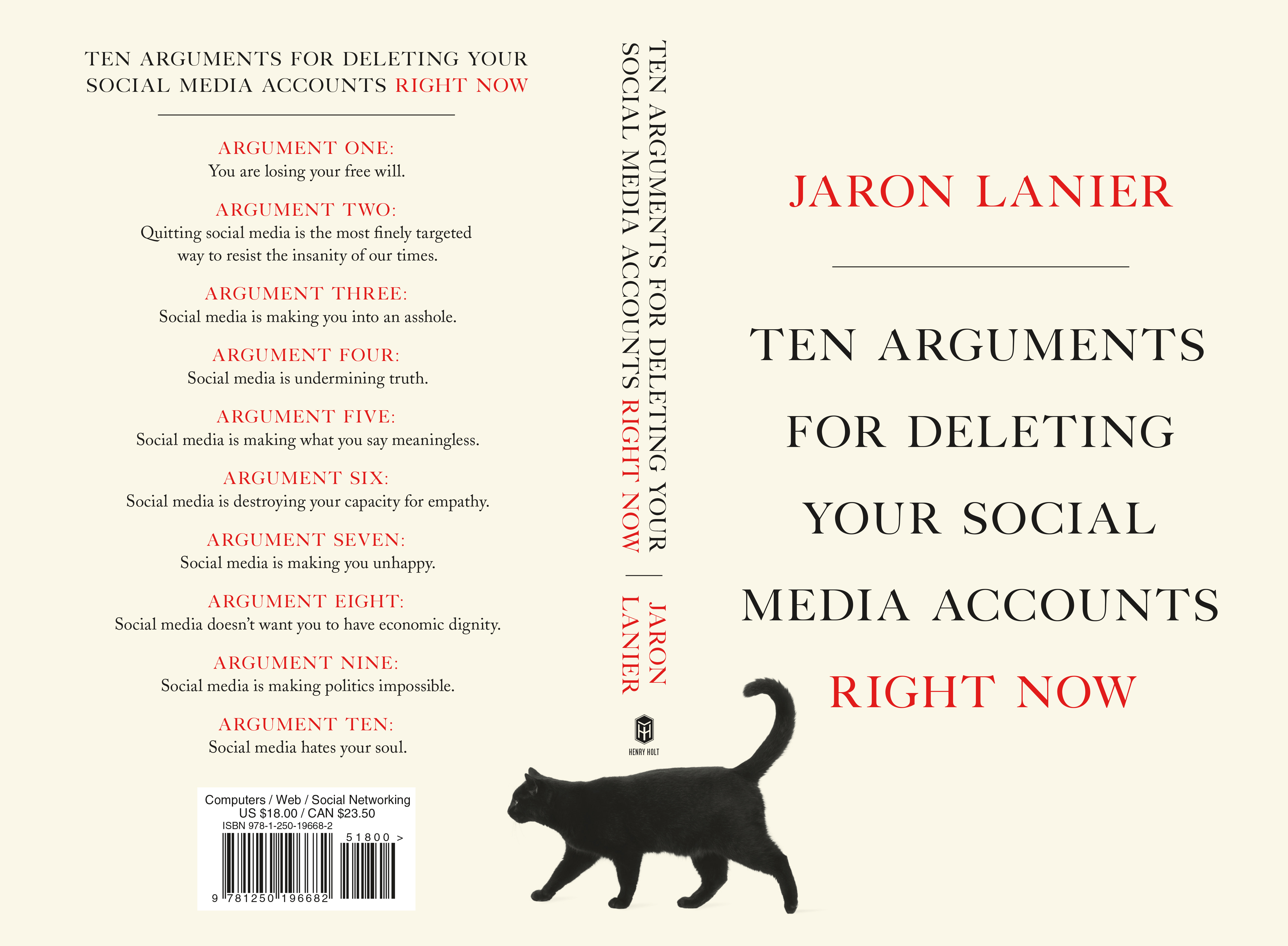 USA edition of Ten Arguments for Deleting Your Social Media Accounts Right Now